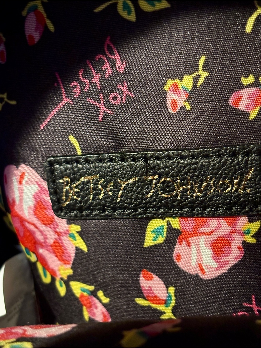 Betsey Johnson Classic Cat Mini Backpack in Blush Pink, Black & Gold - NWOT - Picture 8 of 16